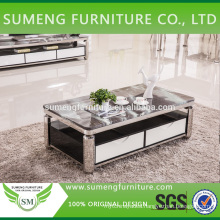 Factory direct sale square stone marble top coffee tables for living room